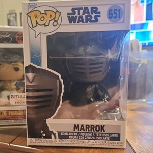 Funko Pop Star Wars Marrok Figure - Black and Gray